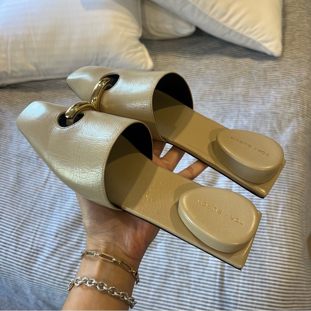 Tory Burch Pierced Mules